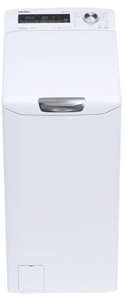 Haier Top Loader Lavatrice 8Kg, Libera Installazione, Carica dall'alto, Classe A, 1200 Giri, 16 programmi,Funzione Partenza Ritardata, Programma Vapore, AxLxP 86x41x60cm, Bianca - RTXSG28TMC5-11