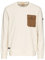 camel active Herren Rundhals Sweatshirt mit Brusttasche Creme, Menswear-L