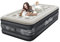OlarHike Single Airbed, Inflatable Air Mattress with Built-in Pump, Blow Up Bed, Self Inflating Folding Guest Air bed with Flocked Surface For Camping & Home Use, 190cm L x 90cm W x 46cm H(Black)