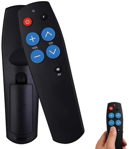 Dhqkqg Telecomando Universale TV Con Tasti Grandi, Telecomando Per Anziani TV Con Pulsanti Grandi, Telecomando TV Universale,Telecomando TV, Facile Da Usare E Configurare, Per Dispositivi TV E Cavo IR