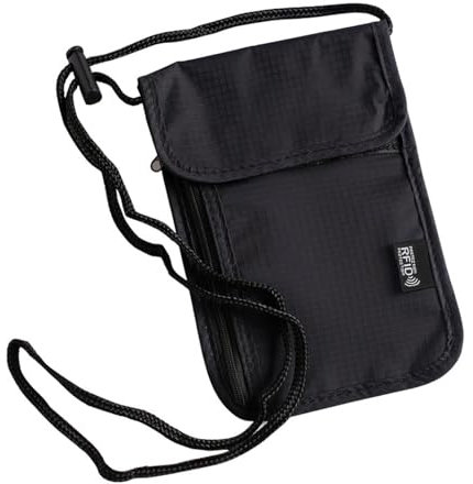 Brustbeutel Klein Reisegeldbeutel Diebstahlsicher Kleine Brustbeutel mit RFID Schutz Brustbeutel Diebstahlsicher Passport Brustbeutel Unisex für Herren Damen