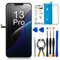 for iPhone 13 Pro Screen Replacement Kit 6.1 inch, COF Full HD LCD Display 3D Touch Screen Digitizer Full Assembly + Repair Tools + Screen Protector, Compatibility A2638 A2483 A2636 A2639 A2640