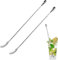 Xuxinsheng Bartender Mixing Spoon Stainless Steel Twisted Blender Long Handle Spiral Design Cocktail Bar Spoon Bar Mixing Spoon