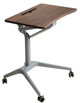 YIORYO Mobiler Stehpult, Sitz-Steh-Pult, höhenverstellbarer mobiler Laptopwagen mit Rollen, Computer-Arbeitsplatz, Schreibtischtisch for Zuhause, Büro, mit Rädern