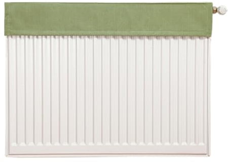 Cozomiz Copertura Antipolvere per Radiatore Riscaldante, Lavabile per Casa, Termosifone 80cm L x 10cm La Verde