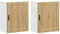 vidaXL Küchen-Hängeschränke 2 STK. Porto Artisan-Eiche Holzwerkstoff, Wandschrank Küche, Wandschrank, Oberschrank, Küchenschrank, Hängeschrank