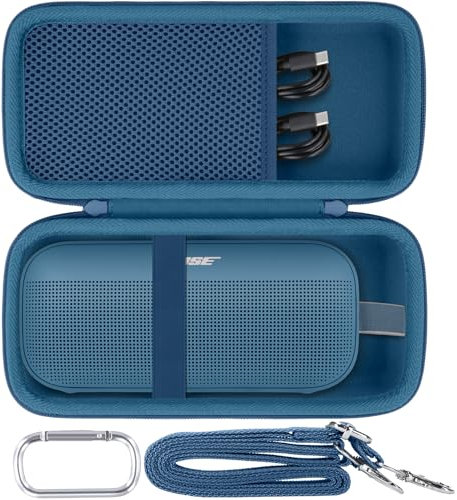 Baval Hard Portable Case Compatible with Bose New SoundLink Flex 2nd Gen/Bose SoundLink Flex Bluetooth Portable Speaker,Blue Dusk Case
