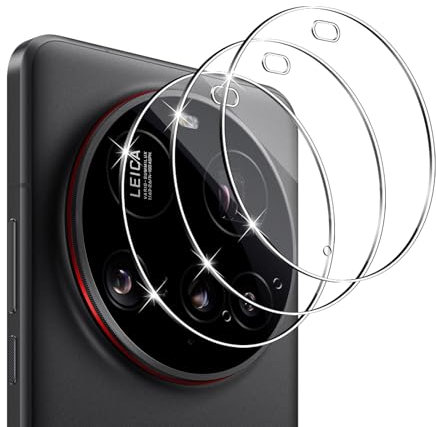 QULLOO Kameraschutz für Xiaomi Mi 15 Ultra, 3 Stück Kamera Schutzfolie 9H Härte Schutzglas HD Klar Linse Folie Anti-Kratzen Kamera Schutz