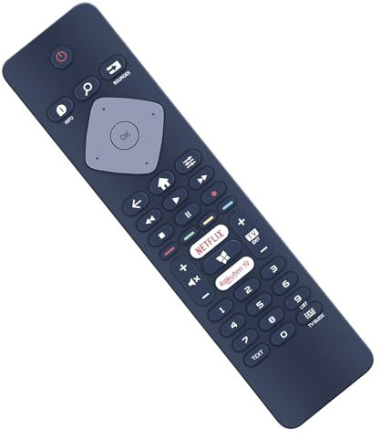 MOVHEIYL BRC0884301/01 Ersatz Fernbedienung für Philips LCD LED Smart TV 43PUS6754/12 43PUS7394 50PUS7394 55PUS6704 58PUS650465 65OLED804/12 398GR10BEPHN0017BC 996599001511