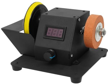 350-Watt-Multifunktionsschleifer mit Tischsäge und Bandschleifer - 7 Stufen Drehzahlregelung bis 6000 U/min für Werkstatt, Modellbau und Heimwerkerprojekte