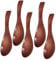 CIYODO 5 Pièces Cuillères à Soupe Bois Japonaises avec Long Manche Ustensiles de Cuisine Élégants et Pratiques Idéaux pour Servir Soupe et Ramen Faciles à Nettoyer