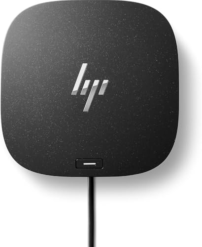 HP USB-C Dock G5 Essential (72C71AA) 120W Netzteil – Abato Überholt 5 Jahre Garantie – USB-C/Thunderbolt, 3 Monitore, LAN, HDMI, DP, USB-A/C kompatibel mit HP EliteBook, ProBook, ZBook, Dragonfly