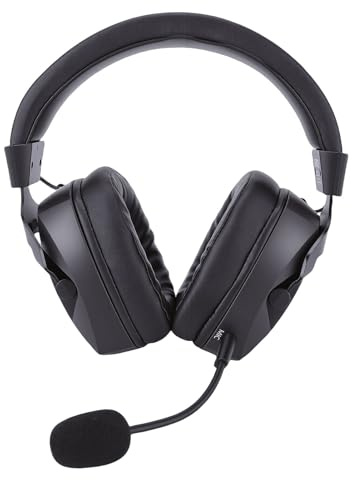 Tangxi Casque de Jeu sans Fil, Casque Bluetooth 5.4 à Suppression de Bruit 2,4 GHz avec Lumière RVB, Son Surround 7.1, Prise Jack 3,5 Mm, Pilote 50 Mm (Black)
