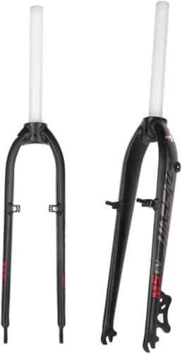ZXGSXIOU Forcella Rigida MTB da 26 e 27,5 Tubo Dritto Senza Filettatura da 1-1/8 QR Freno a Disco V da 9X100mm Lega di Alluminio Ultraleggera Mountain Bike Anteriore B, 26