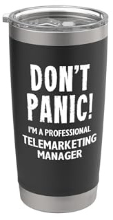Telemarketing-Manager Doppelwandiger Edelstahl-Thermobecher