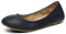 DREAM PAIRS Women's Slip On Round Toe Ballet Flats Pumps Shoes Sole-Fina Navy Size 9 US/ 7 UK