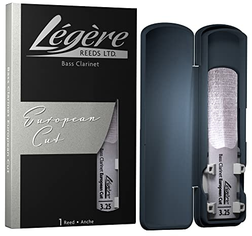 Légère Reeds - Bass Clarinet Reed, European Cut, Strength 3.25 (BCES3.25) - Premium Synthetic Woodwind Reed