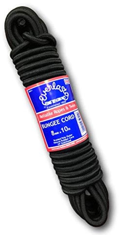 Everlasto 'Lastoflex' Elastic Bungee Cord Shock Cord Rope Black 8mm x 10M