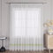 Joyswahl Voile Gardine transparenter Vorhang mit Satinband Design »Maja« Schals Fenster Vorhänge mit Kräuselband BxH 300x245cm Grün 1er Pack
