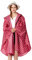 Damen Regenponcho Regenmantel Unisex Regenjacke Wasserdicht Regencape Wiederverwendbar mit Kapuze Rosa