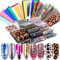 50 Farbe Nail Art Transferfolie Sticker, Mwoot Nail art Folie Transfer Roll Set, Holographische Nail Transfer Aufkleber Nail Wraps Transfer Aufkleber Kit Nagelfolie Transfer