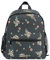 RXYY Kinder Rucksäcke Karikatur Koala Blumen- Blume Schwarz Tagesrucksäcke Reise Kleinkind Vorschule Schule Tasche Beiläufig Rucksack mit Truhe Gurt zum Mädchen Jungs