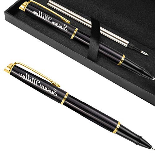 ABIsedrin Personalisierter Gelschreiber Mit Namen,Personalisiert Kugelschreiber Mit Gravur Geschenk für Jahrestag,0.7mm