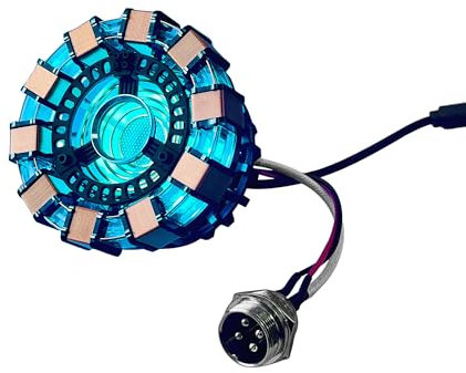 Lonyiabbi 2025 Neues Iron Man Arc Reactor MK1 Herzmodell LED-Licht mit Fernbedienung, USB-betrieben, Fertigprodukt (Keine Montage erforderlich)