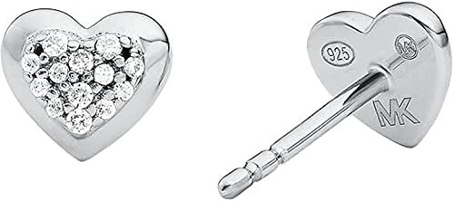 Michael Kors Ohrringe MKC1457AN040 Damen Ohrstecker Herz PREMIUM 925 Silber weiß