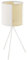 EGLO Tischlampe Arnhem, 1 flammige Tischleuchte vintage, boho, hygge, Nachttischlampe aus Papier, Seegras, Metall in Weiß, Natur, Wohnzimmerlampe, Lampe mit Schalter, E27