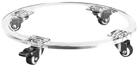 Angoily Pflanzenroller Glas Blumenroller Rund Kübelroller Gefäßroller Transportroller Kübelroller Pflanzen Untersetzer Kistenroller für Pflanzgefäß Blumenkübel Außenbereich Innenbereich