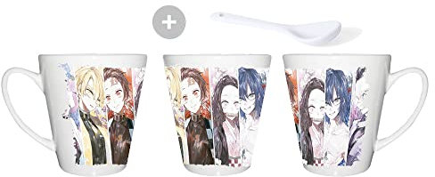 MERCHANDMANIA TAZA CONICA Kimetsu no Yaiba personajes conic mug.