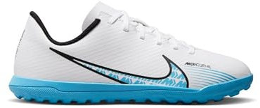 Nike Jr Mercurial Vapor 15 Club Tf, Scarpe da Calcio per Erba Sintetica, Bianco (White Baltic Blue Pink Blast), 35 EU