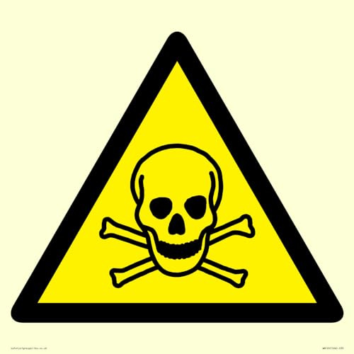 W016 Warnung: Toxic Material Schild – 300 x 300 mm – S30