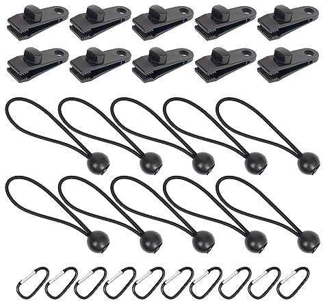 Sgehai 10 pcs Tarp Clips,tarpaulin clips,Tent Clips