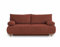 Cristal - 3-Sitzer Sofa - Schlaffunktion und Bettkasten - aus cordsamt Terrakotta