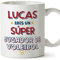MUGFFINS Tazas Personalizadas para JUGADOR DE VOLEIBOL hombre - En Español - Eres Súper - 11 oz / 330 ml - Regalo Personalizable original y divertido