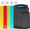 Gifcomda 3-in-1 Plastic Chopping Board Set, Flexible Cutting Boards, Black & Coloured Set with 4 Hooks, Dishwasher Safe