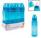 Pack of 6 Blue Baby Feeding Bottles 250ml with Silicone Teat 9oz Measuring Gauge BPA Free