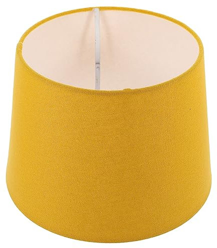 DOITOOL Pantalla De Lámpara Pantallas Para Lámparas De Pie Pantalla De Lámpara De Mesa Soporte De Tela Para Lámpara De Escritorio Amarilla