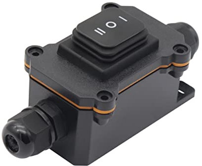 Veemoon 12v Junction Box Gear Switch for Outdoor Use Rated Electrical Enclosure for Water Pumps Garden Lights and Led Displays and Practical Design