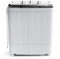 TANGZON Twin Tub Washing Machine, 10.5/8.5/4.5KG Portable Washer and Spin Dryer with Timer Control, Compact Washer for Camping Dorm Caravan RV, 7.5/6.5/3.5KG Washing 3/2/1KG Drying (4.5KG, Black)