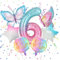 SPERMUOY Schmetterling deko geburtstag Mädchen 6 jahre,7 Stück Schmetterlingsballons Bunt Schmetterlinge Geburtstagsdeko,6. Kinder Mädchen Geburtstag Schmetterling Themen Party