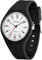 Forrader Montre de sport analogique unisexe étanche pour infirmières, professionnels de la santé, femmes, hommes, étudiants, cadran lumineux facile à lire, bracelet en silicone, noir/blanc, Sangle