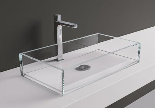 Casa Padrino Luxury Glass Washbasin Transparent 65 cm - Made in Italy
