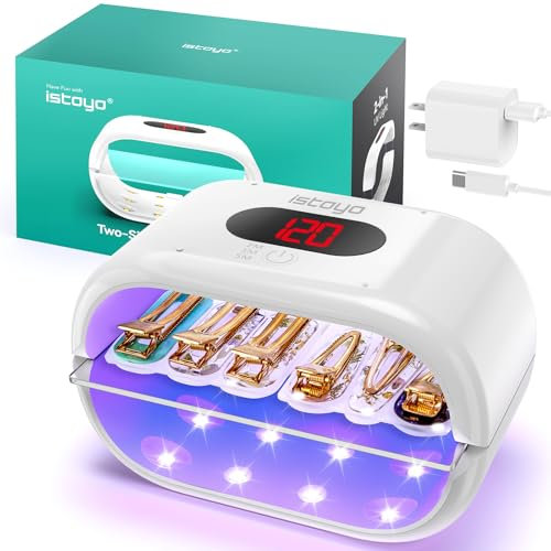 ISTOYO Luce UV in Resina su Due Lati con Display Digitale - Impostazione del Tempo Più Lungo (2 m, 3 m, 5 m) - Lampada Divisa e Grande per l'Indurimento della Resina