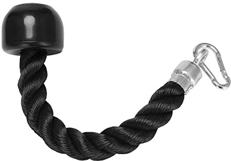 Oikufidu Heavy Duty Tricep Pull Down Single Rope with Snap Hook, Fitness Attachment Cable Machine Pulldown Rope for Home Gym