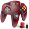KIWITATA Driver sans fil N64 pour console de commutateurs, 2,4 GHz rechargeable N64 télécommande sans fil compatible avec le système N64, Raspberry Pi, Mac, PC Windows 7,8,10,11