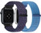 Runostrich Nylon Sport Strap Compatible with Apple Watch Strap 42mm 41mm 40mm 38mm Women Men, Adjustable Sport Solo Loop Bands for iWatch Series 10 9 8 7 6 5 4 3 2 1 SE, 2 Pack