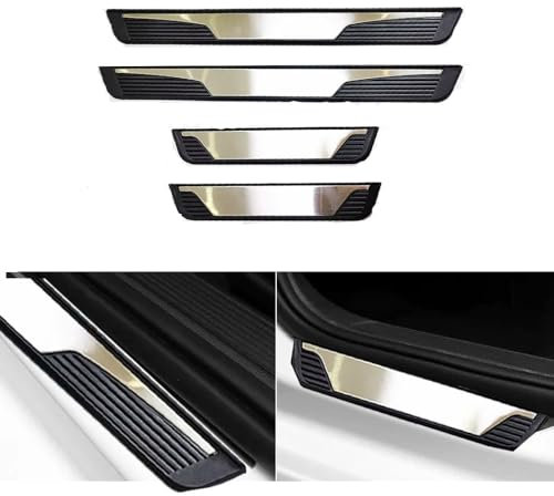 HAIJIEPS Auto Einstiegsleisten für VW Amarok II Pick-up 2022-2024, Anti Scratch Türschweller Schutz Leisten Einstiegsleisten Kratzschutz Auto Zubehör, 4 Stück